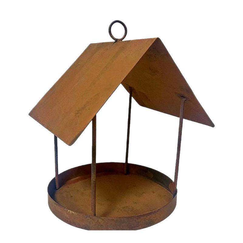 Cross-Border New Product: Vintage-Style Iron Bird Feeder, Outdoor Garden Decoration, Birdhouse, Metal Embroidery Art Crafts, Ornaments