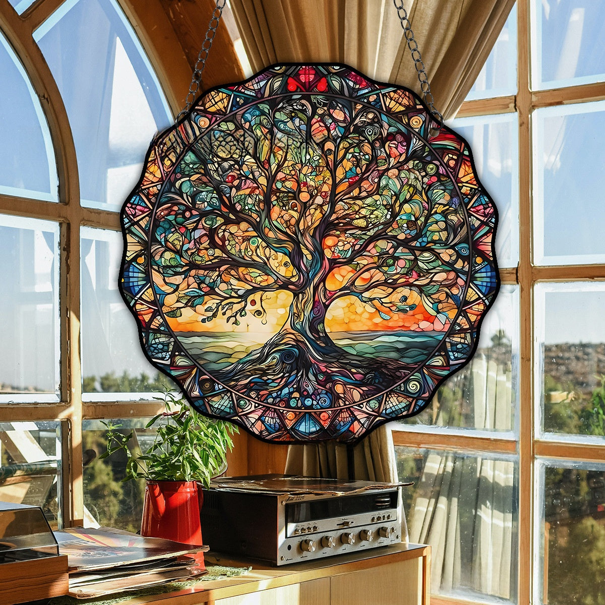 Double-Sided Acrylic Tree of Life Wall Hanging Decoration