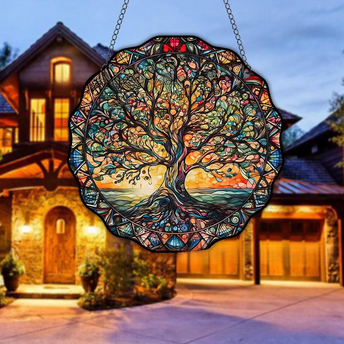 Double-Sided Acrylic Tree of Life Wall Hanging Decoration